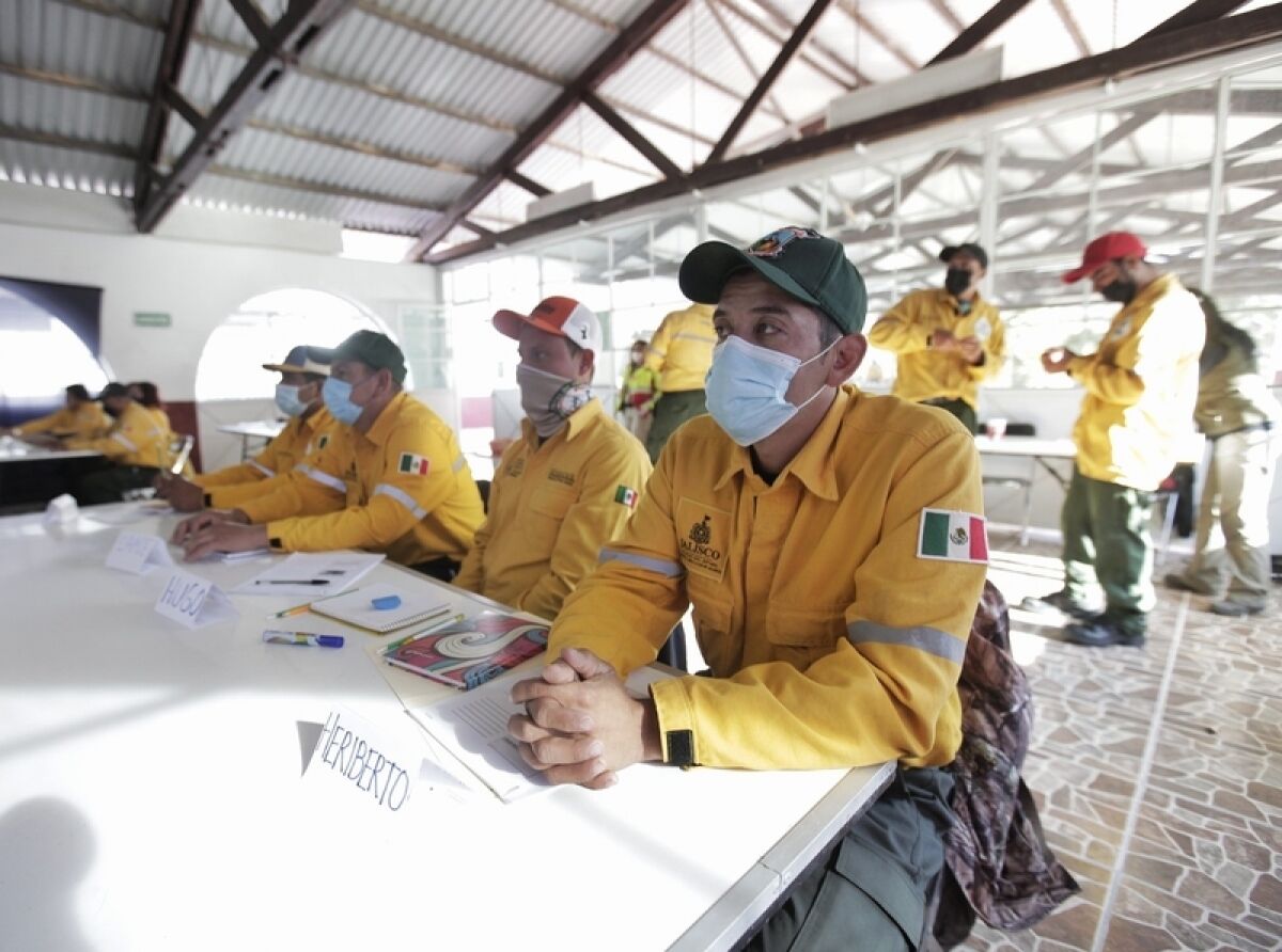 Jalisco Forest Fighters Training to Fight Fires